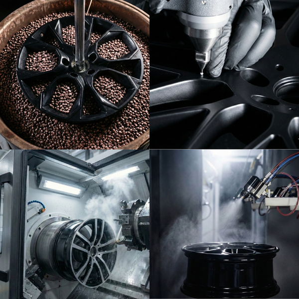 Bearbeitungsprozess Felgenreparatur